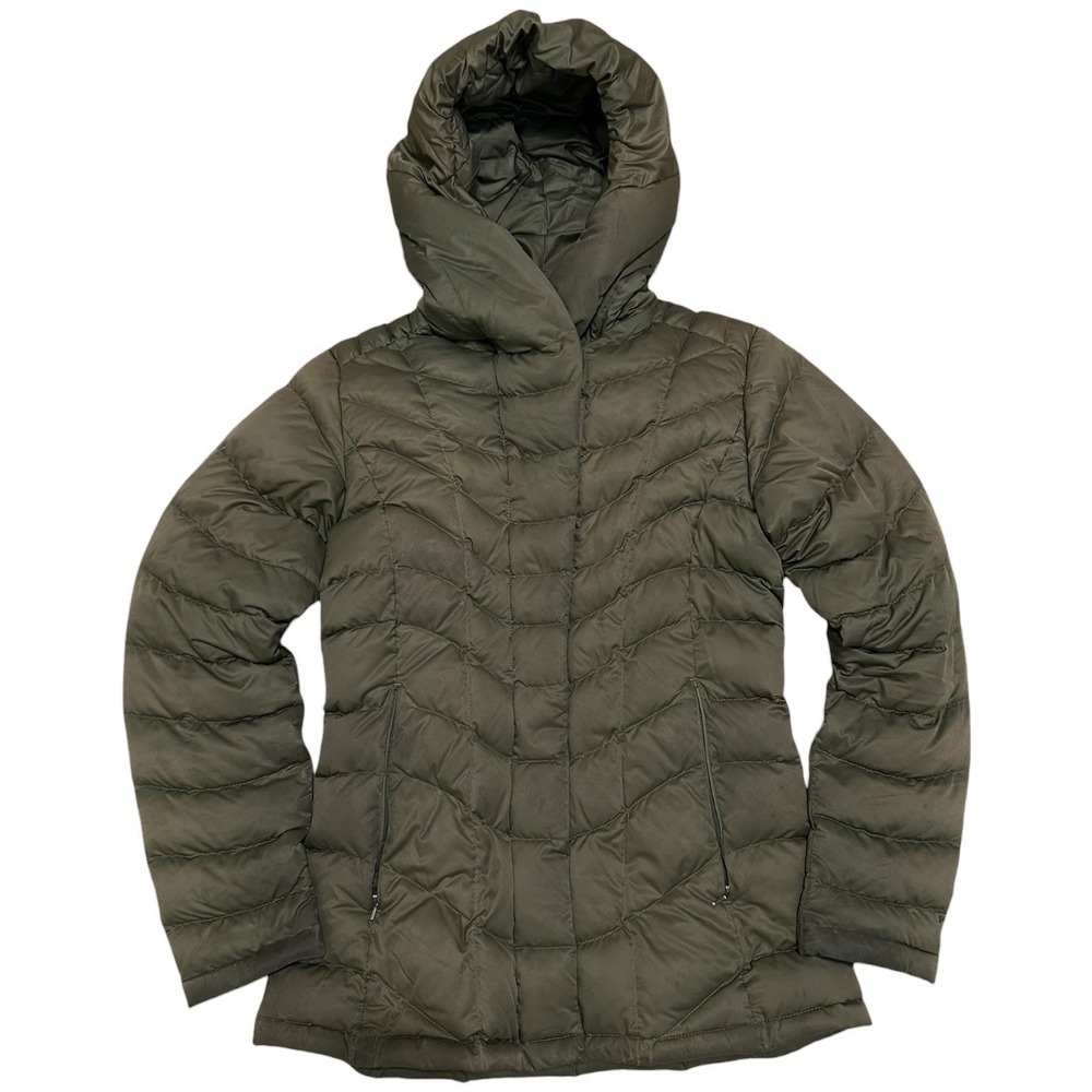 Patagonia Downtown Loft Jacket Small Olive Green Quilted Puffer Goosedown